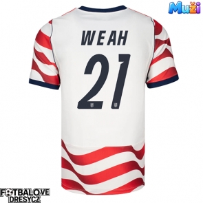 Spojené státy Timothy Weah #21 Domácí Dres MS 2026 Krátký Rukáv